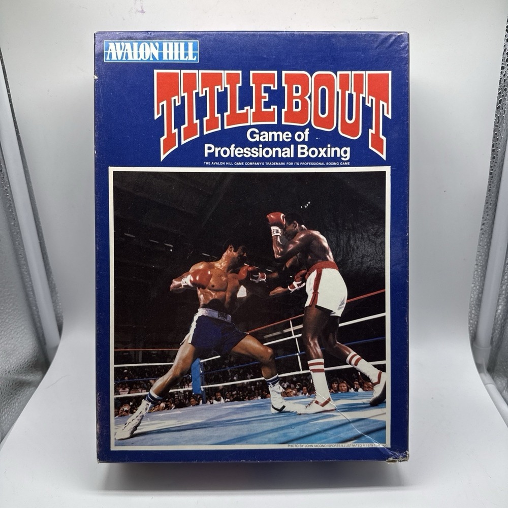 Avalon Hill Title Bout Game of Professional Boxing 1979 Ed AVH9420 Strategy Game